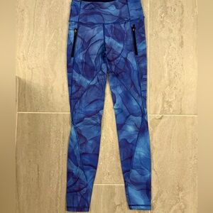 lululemon athletica align Blue Patterned Leggings